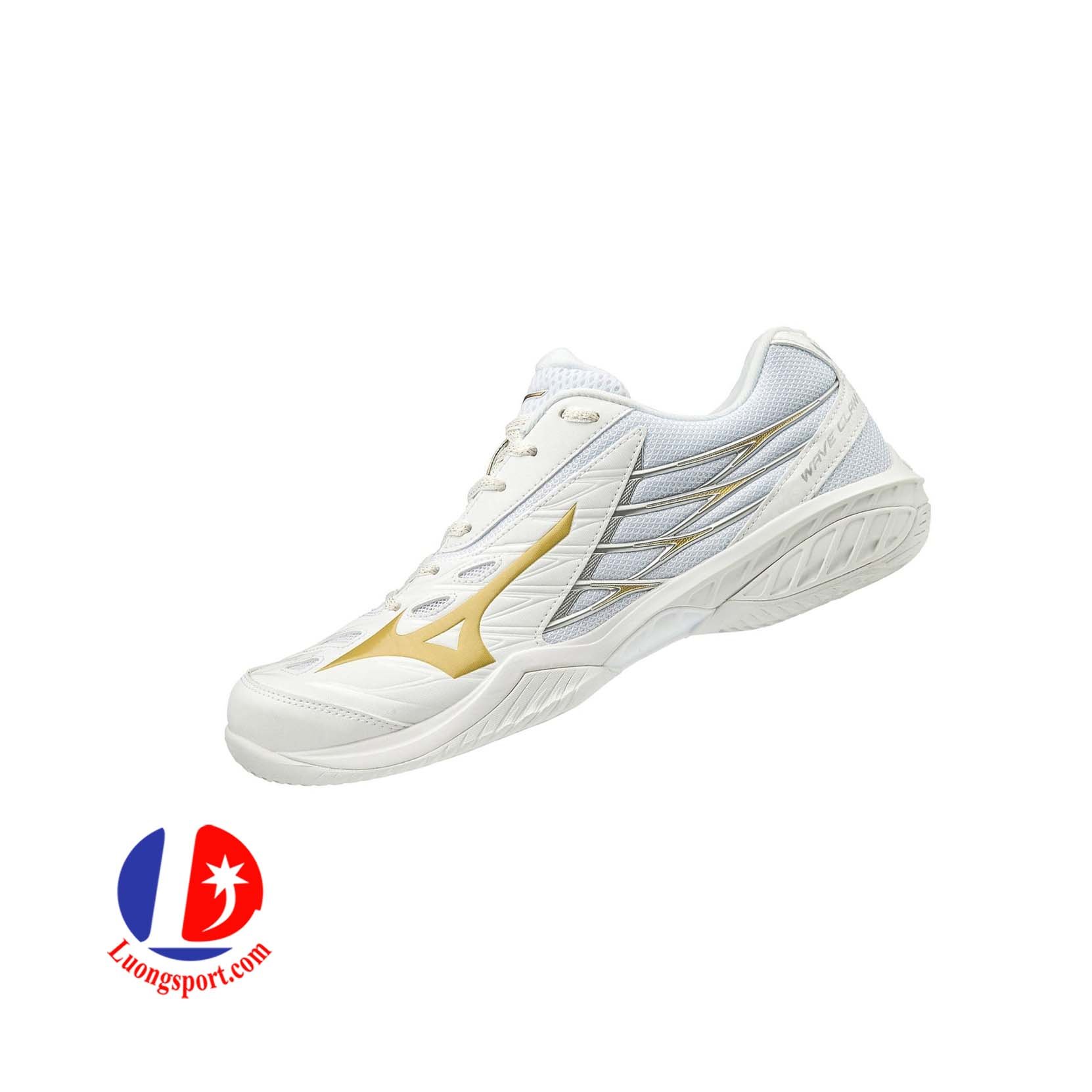 Giày cầu lông Mizuno Wave Claw - Trắng Made in JP