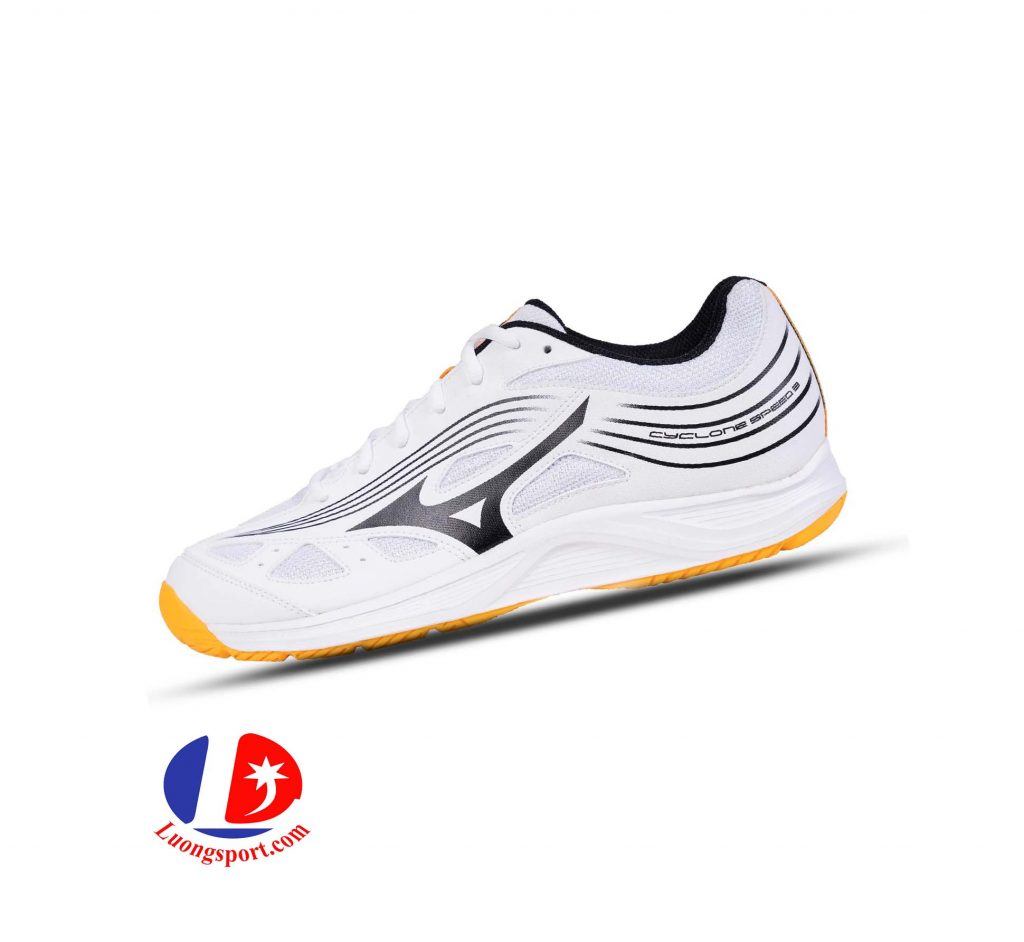 Giày Cầu Lông Mizuno Cyclone Speed 3 - Trắng Đen Chính Hãng 2022