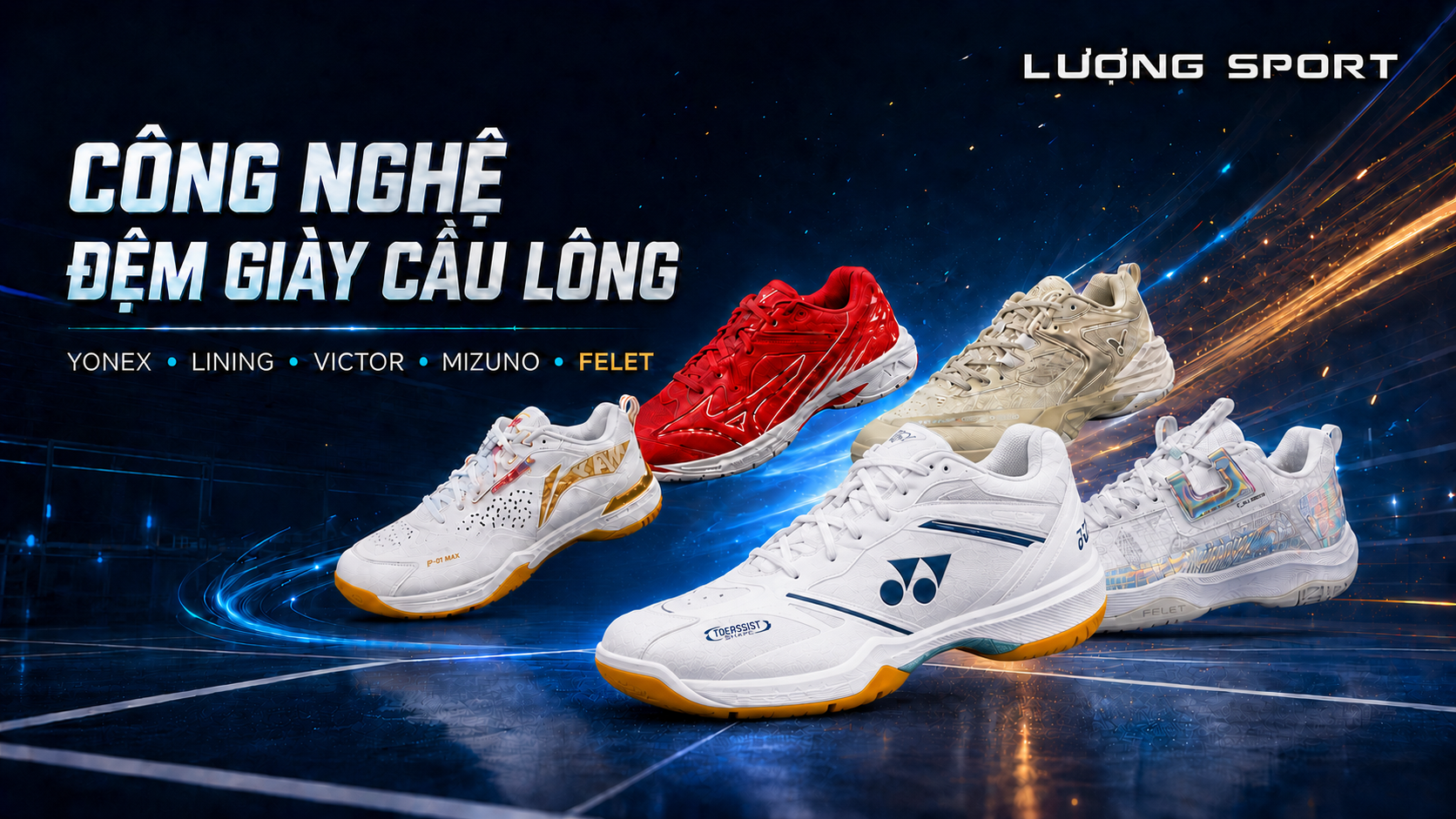 so-sanh-cong-nghe-dem-giay-cau-long-5-hang-yonex-li-ning-victor-mizuno-va-felet